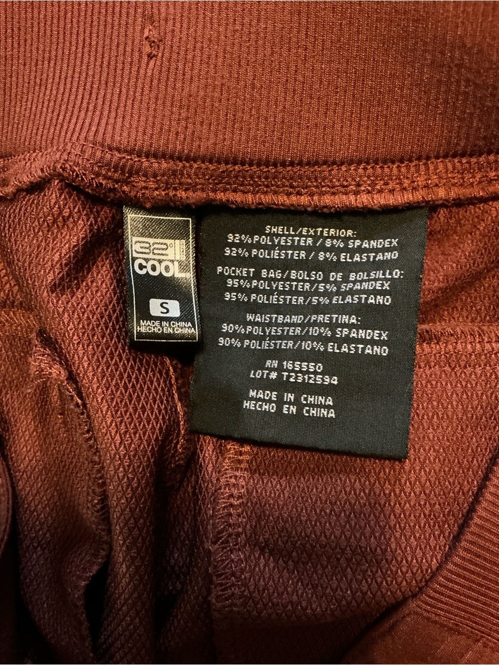 🌹NWOT-32 COOL Women’s Cropped Ponte Pants in Rust - Brand - Picture 3 of 3